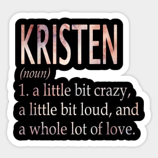 Kristen Girl Name Definition Sticker